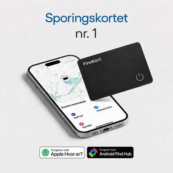 FinnKort™ Sporingskort, Svart