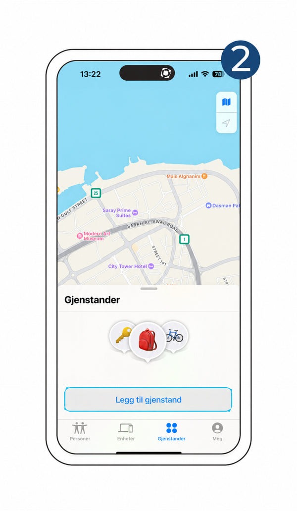 Trykk "Legg til objekt"